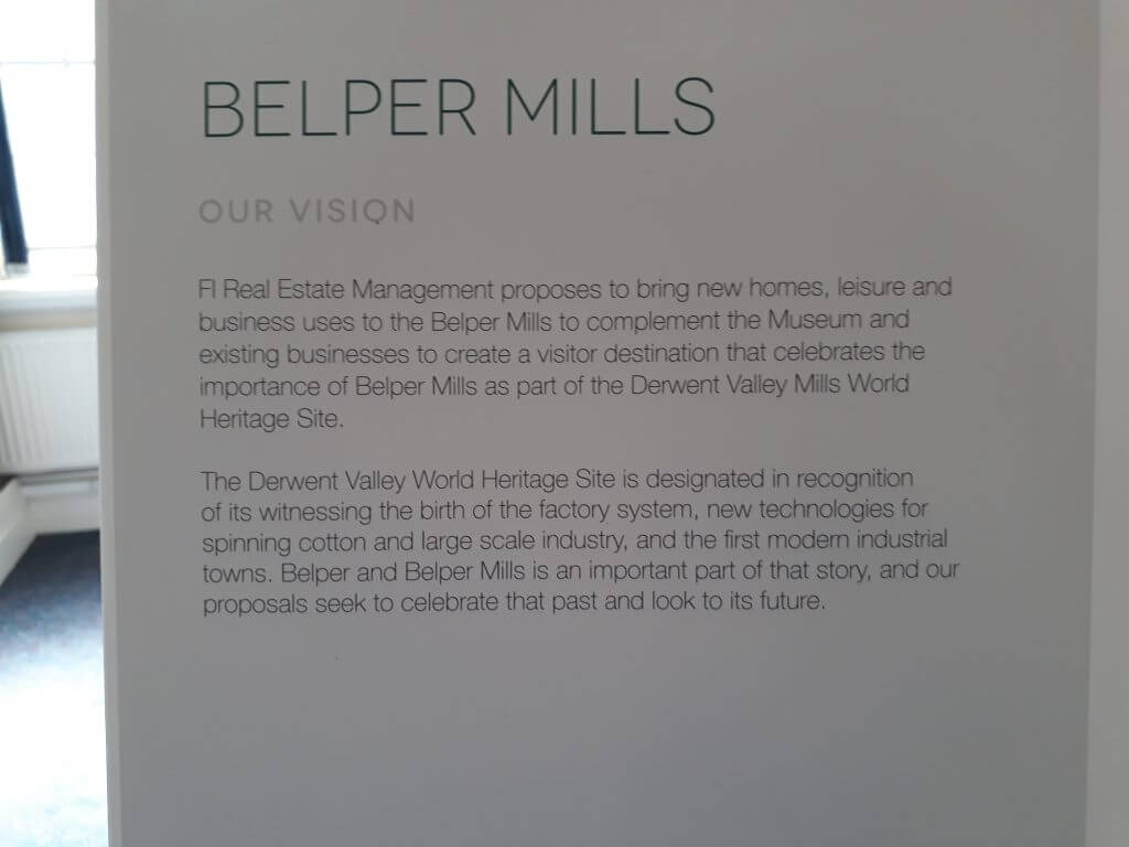 Plans for Belper Mill Renovation text